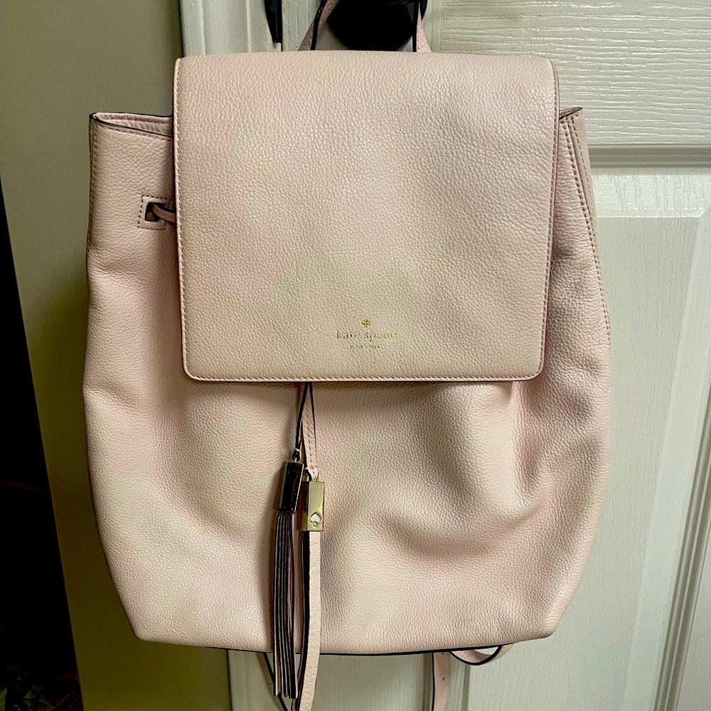 Kate Spade Pink Leather Backpack